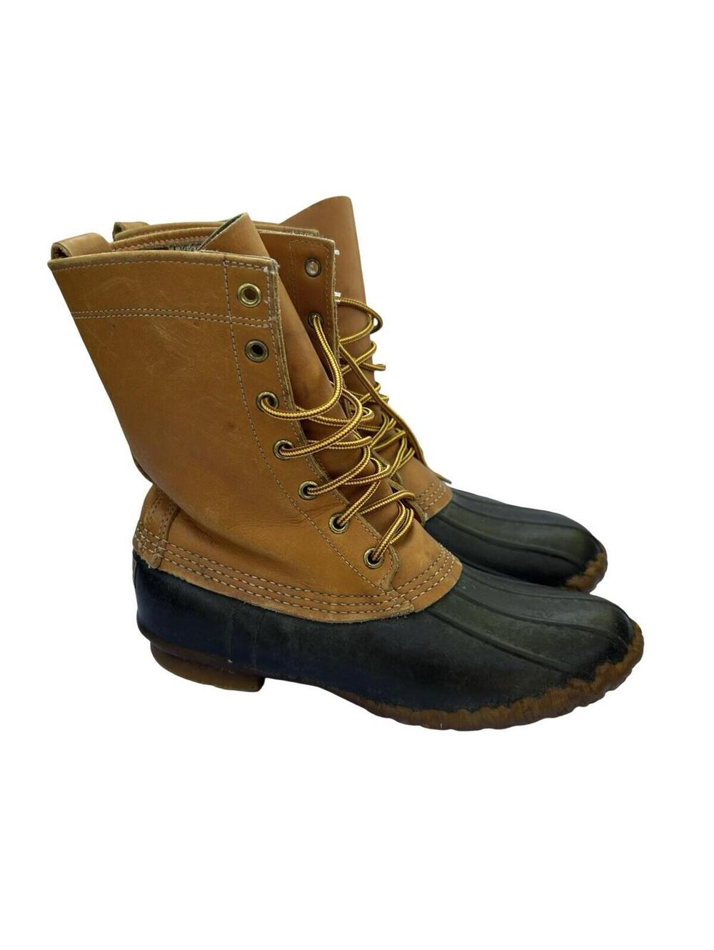 L.L.Bean Maine Hunting Shoes Womens 8 Tall Bean Boots USA Made Leather‎ Rubber